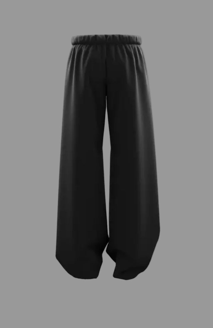 Printed solid trouser for men's