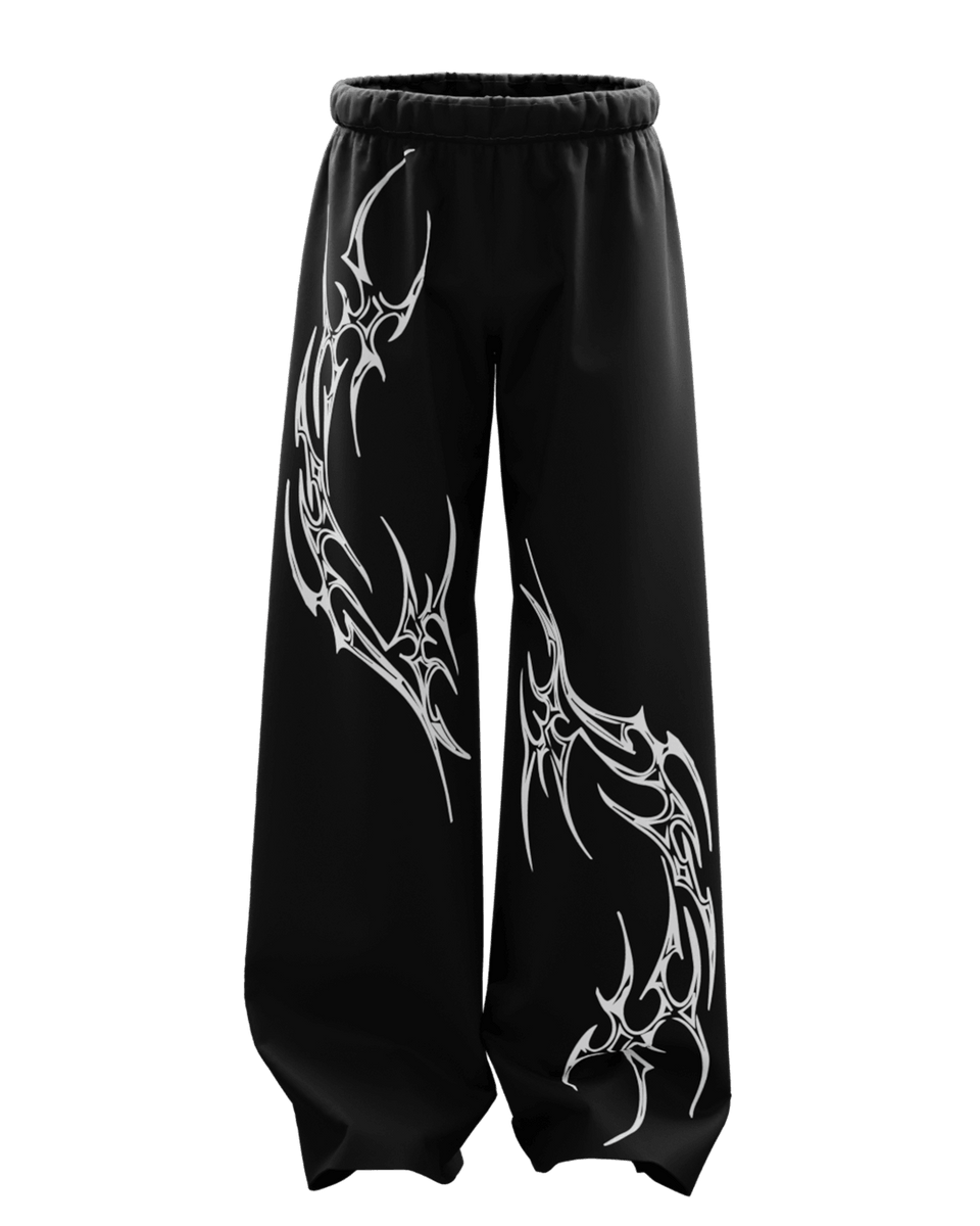 Printed solid trouser for men's