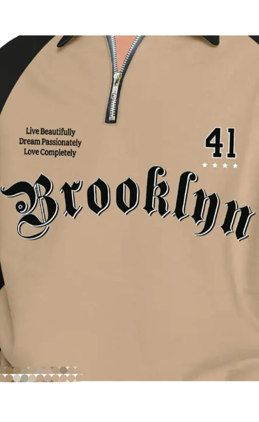 Manica men's typography regular contrast sweatshirt