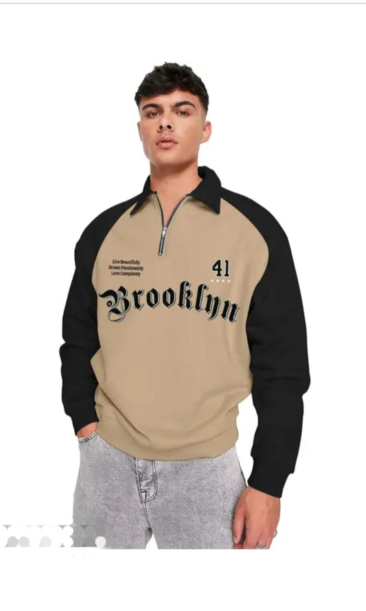Manica men's typography regular contrast sweatshirt