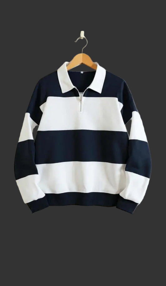 Men polo neck full sleeve tshirt