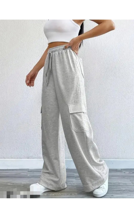 Women cotton trousers pant with 6pockets